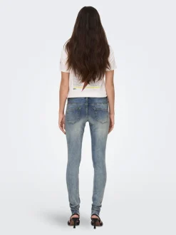 OLMBLUSH Mid waist Skinny fit Enkel lengte Jeans