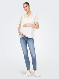 OLMBLUSH Mid waist Skinny fit Enkel lengte Jeans