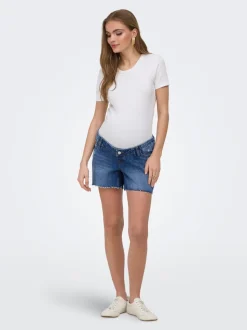 OLMGABI Mid waist Regular fit Denim shorts