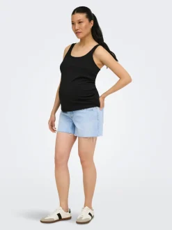 OLMGABI Mid waist Regular fit Denim shorts