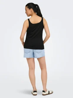 OLMGABI Mid waist Regular fit Denim shorts