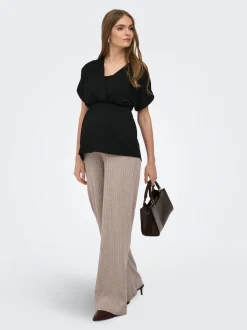 OLMLOLA Regular fit Broek met wijde pijpen