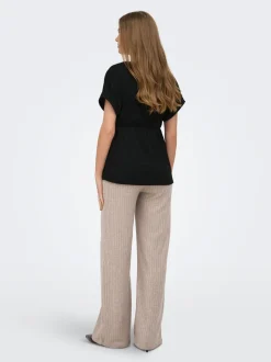 OLMLOLA Regular fit Broek met wijde pijpen