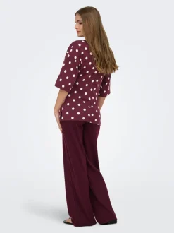 OLMLOLA Regular fit Broek met wijde pijpen