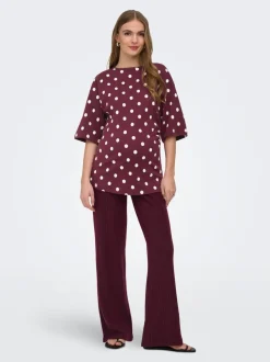 OLMLOLA Regular fit Broek met wijde pijpen