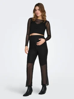 OLMLOURA Wide leg fit Broek met wijde pijpen