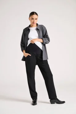 OLMSANIA Regular fit Broek met wijde pijpen