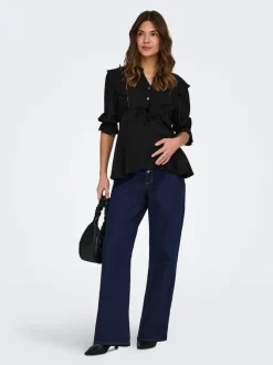 OLMSNOW High waist Wide leg fit Jeans