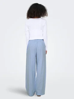 ONLAUGUSTA Regular fit Broek met wijde pijpen