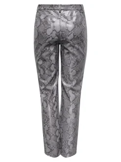 ONLAZULA Straight fit Broek van synthetisch leer