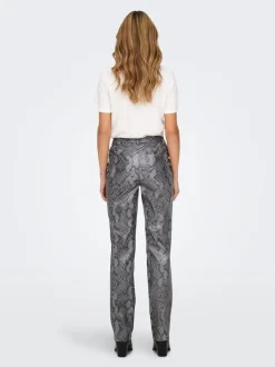 ONLAZULA Straight fit Broek van synthetisch leer