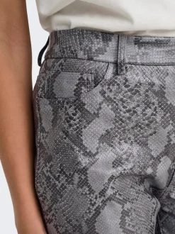 ONLAZULA Straight fit Broek van synthetisch leer