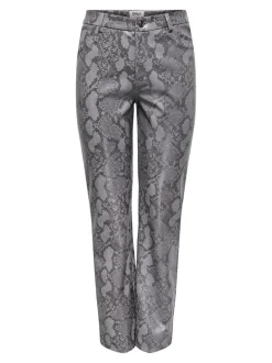 ONLAZULA Straight fit Broek van synthetisch leer