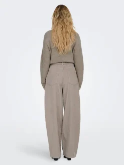 ONLBLEECKER Baggy fit Broek met wijde pijpen
