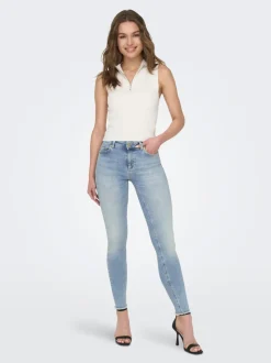 ONLBLUSH Mid waist Skinny fit Enkel lengte Jeans