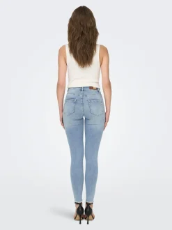 ONLBLUSH Mid waist Skinny fit Enkel lengte Jeans