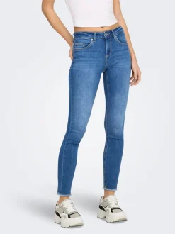 ONLBLUSH Mid waist Skinny fit Enkel lengte Jeans