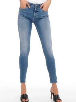 ONLBLUSH Mid waist Skinny fit Enkel lengte Jeans