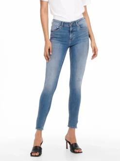 ONLBLUSH Mid waist Skinny fit Enkel lengte Jeans