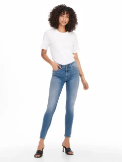 ONLBLUSH Mid waist Skinny fit Enkel lengte Jeans