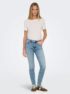 ONLBLUSH Mid waist Skinny fit Enkel lengte Jeans