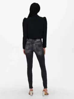 ONLBLUSH Mid waist Skinny fit Enkel lengte Jeans