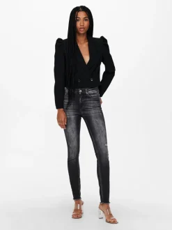 ONLBLUSH Mid waist Skinny fit Enkel lengte Jeans