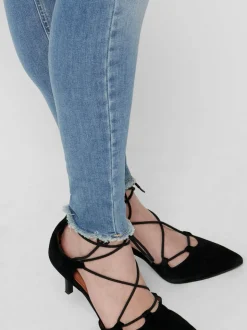 ONLBLUSH Mid rise Skinny fit Enkel lengte Jeans