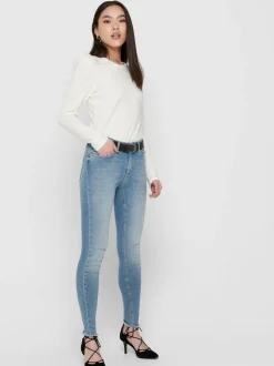 ONLBLUSH Mid rise Skinny fit Enkel lengte Jeans