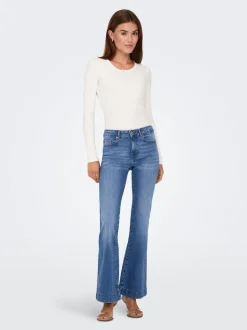 ONLBLUSH Mid waist Retro flared fit Jeans