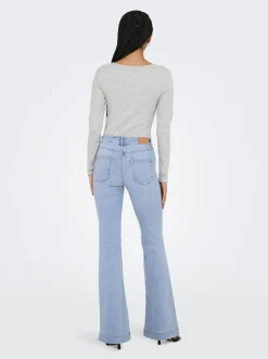 ONLBLUSH Mid waist Retro flared fit Jeans