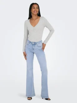 ONLBLUSH Mid waist Retro flared fit Jeans
