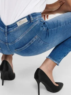 ONLBLUSH Mid waist Skinny fit Enkel lengte Jeans