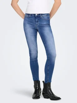 ONLBLUSH Mid waist Skinny fit Enkel lengte Jeans