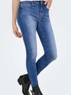 ONLBLUSH Mid waist Skinny fit Enkel lengte Jeans