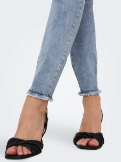 ONLBLUSH Mid waist Skinny fit Enkel lengte Jeans