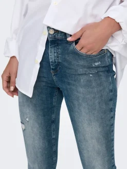 ONLBLUSH Mid waist Skinny fit Enkel lengte Jeans