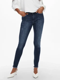 ONLBLUSH Mid waist Skinny fit Enkel lengte Jeans