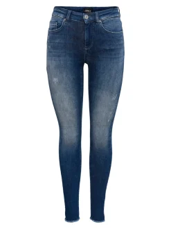 ONLBLUSH Mid waist Skinny fit Enkel lengte Jeans
