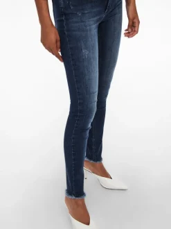 ONLBLUSH Mid waist Skinny fit Enkel lengte Jeans