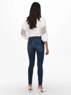 ONLBLUSH Mid waist Skinny fit Enkel lengte Jeans