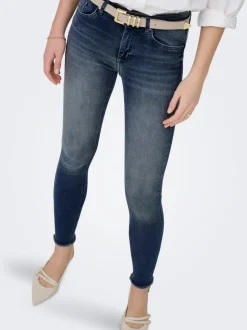 ONLBLUSH Mid waist Skinny fit Enkel lengte Jeans