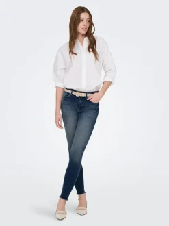 ONLBLUSH Mid waist Skinny fit Enkel lengte Jeans