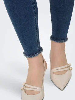 ONLBLUSH Mid waist Skinny fit Enkel lengte Jeans
