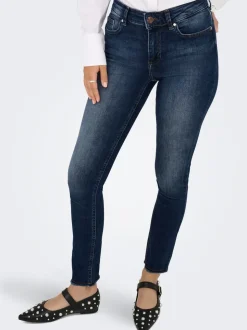 ONLBLUSH Mid waist Skinny fit Enkel lengte Jeans
