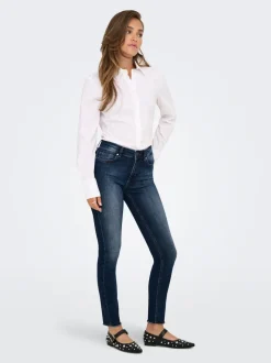 ONLBLUSH Mid waist Skinny fit Enkel lengte Jeans