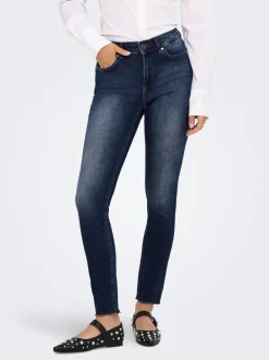 ONLBLUSH Mid waist Skinny fit Enkel lengte Jeans