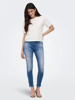 ONLBLUSH Mid waist Skinny fit Enkel lengte Jeans