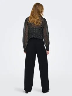 ONLBREMEN-YO Wide leg fit Broek met wijde pijpen