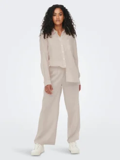 ONLBRUXELLES Straight fit Linnen Broeken